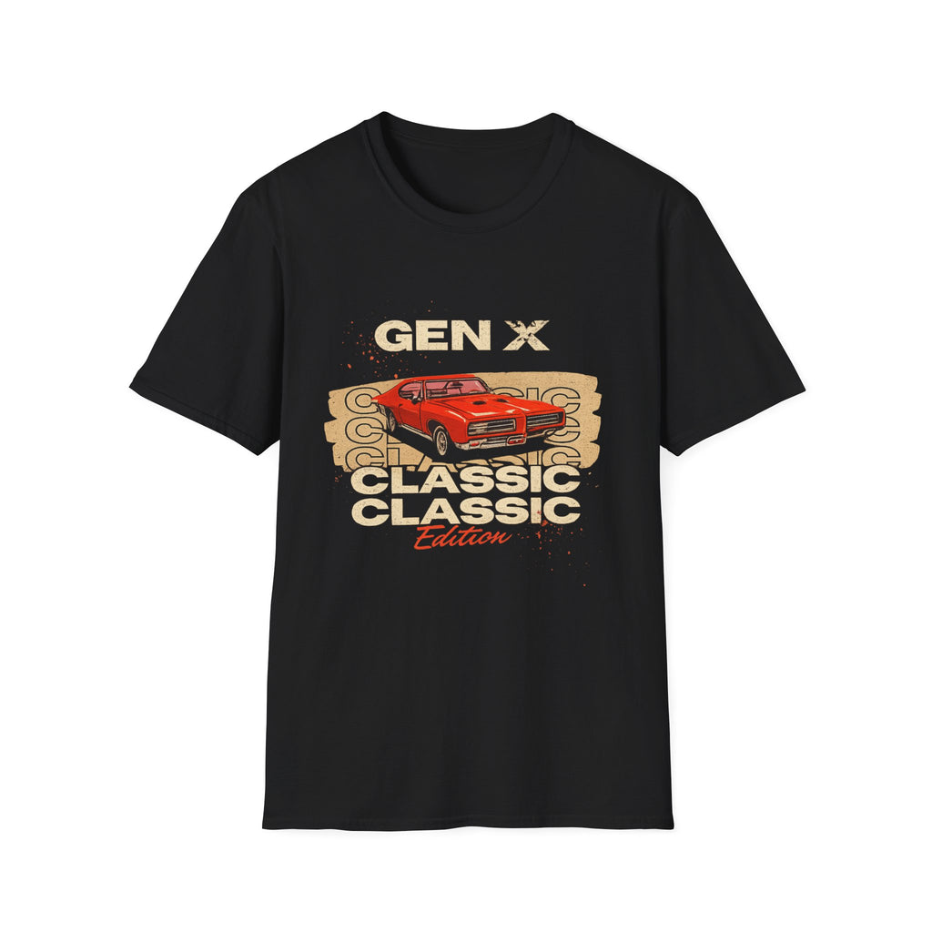 Gen X Classic Car T-Shirt — Retro Muscle Car Edition