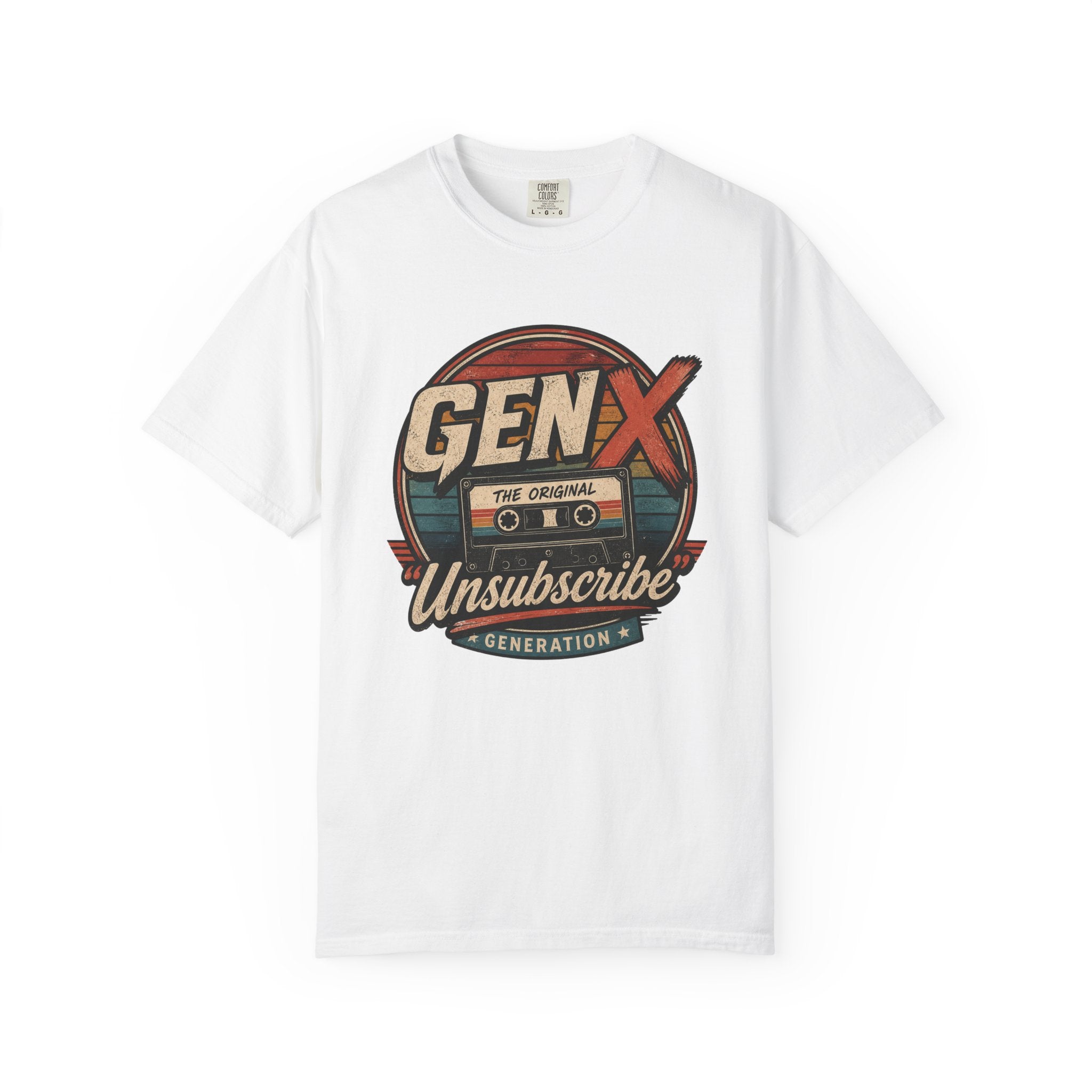 Gen X "Unsubscribe" Vintage Cassette T-Shirt