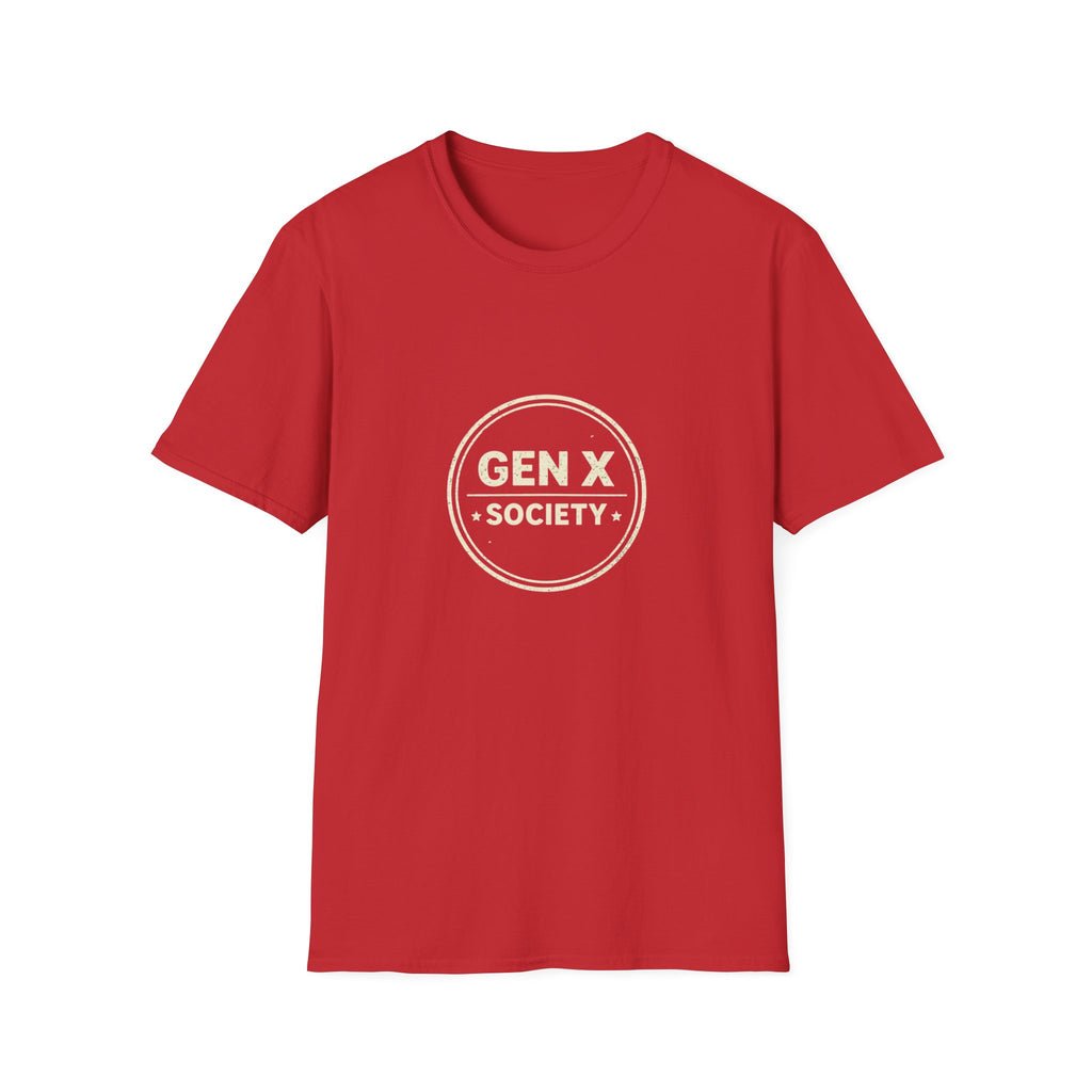 Gen X Society Tee — Vintage Badge Graphic T-Shirt