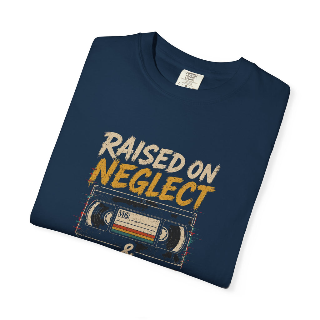 Raised on Neglect & VHS Vintage Graphic T-Shirt