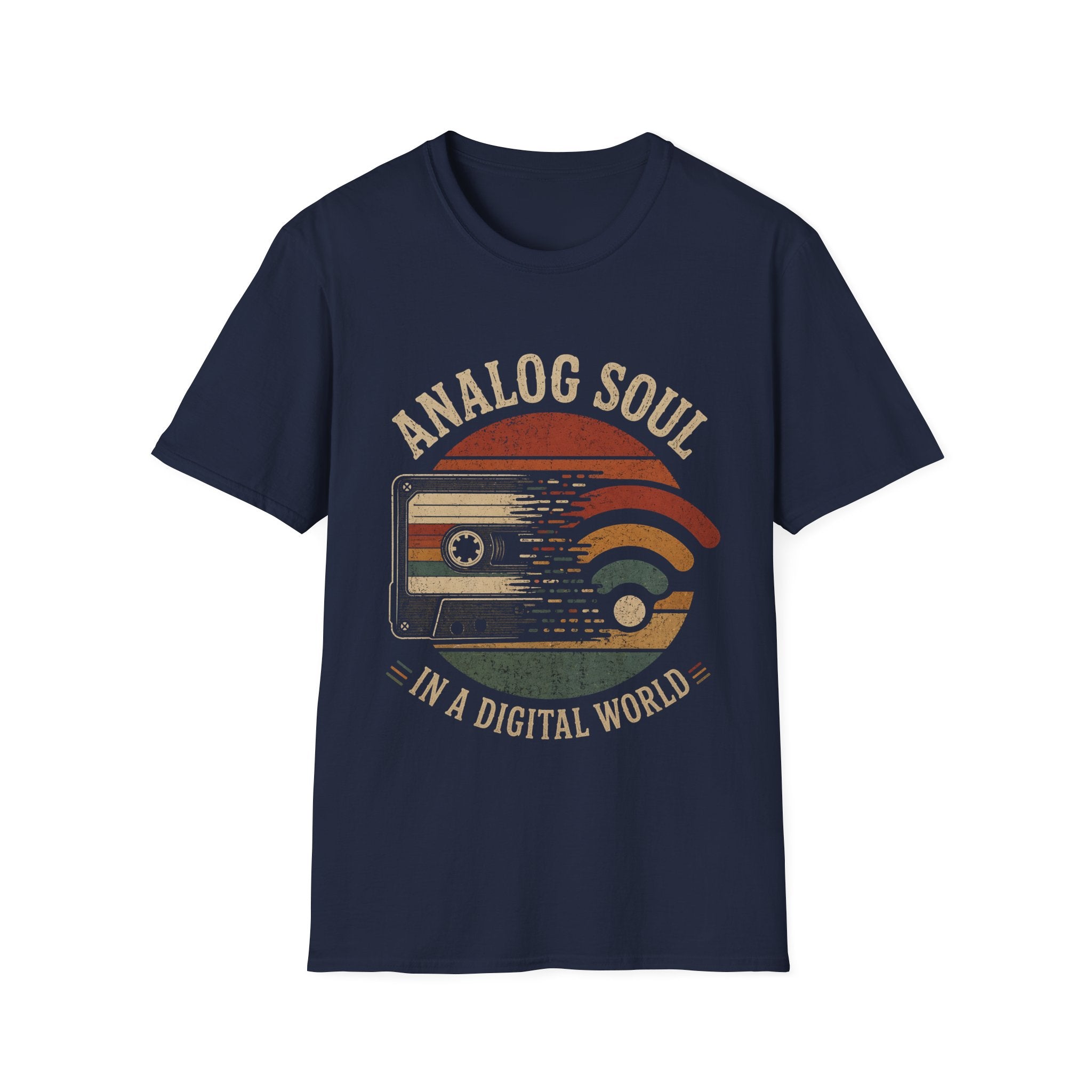 Analog Soul T-Shirt — Vintage Cassette Tee (“Analog Soul in a Digital World”)