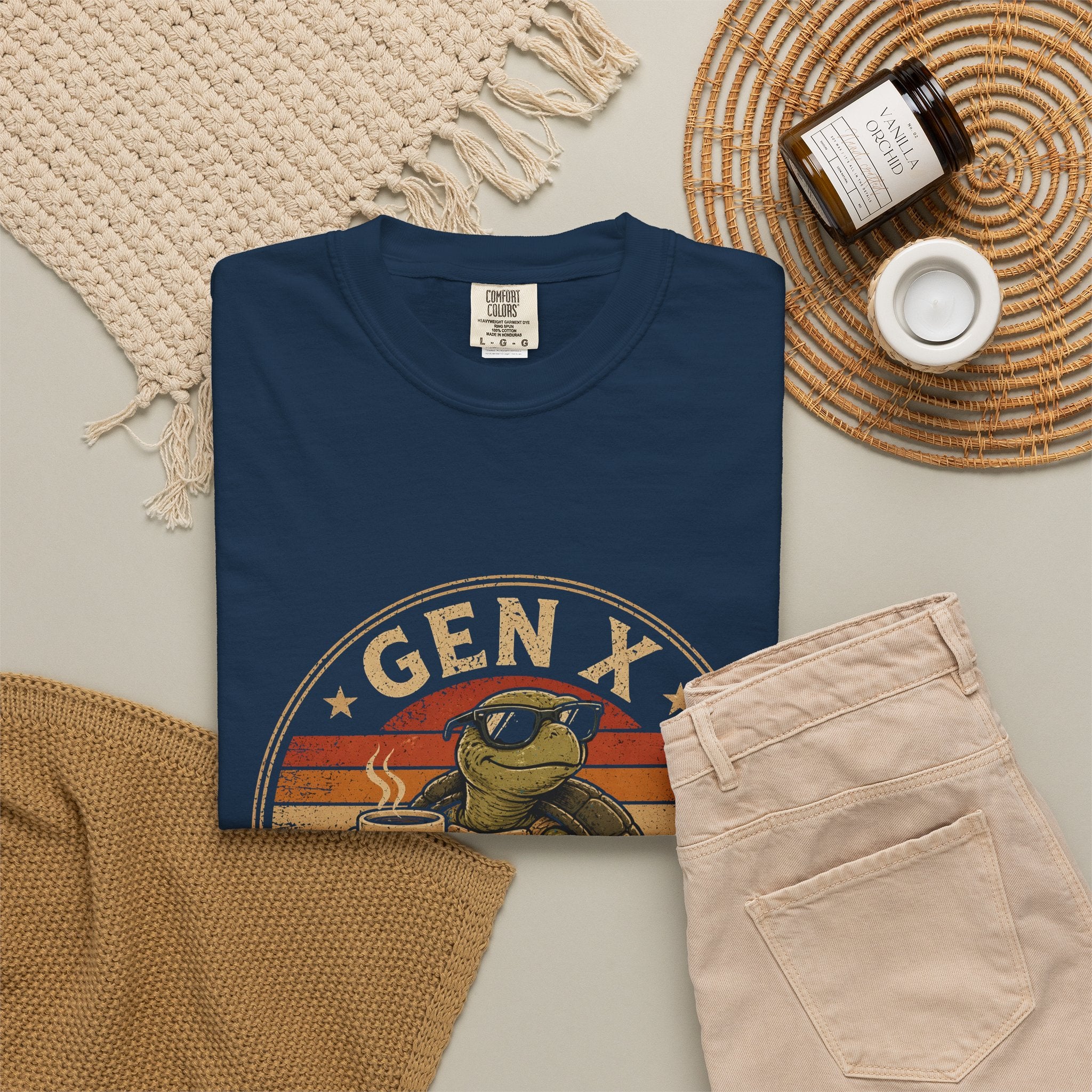 Gen X Speed Turtle Retro T-Shirt — Vintage 'Moving Since 1970s' Graphic Tee