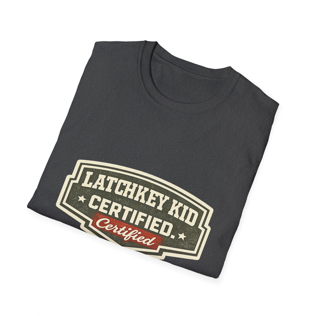Latchkey Kid Certified T-Shirt — Vintage Badge Design