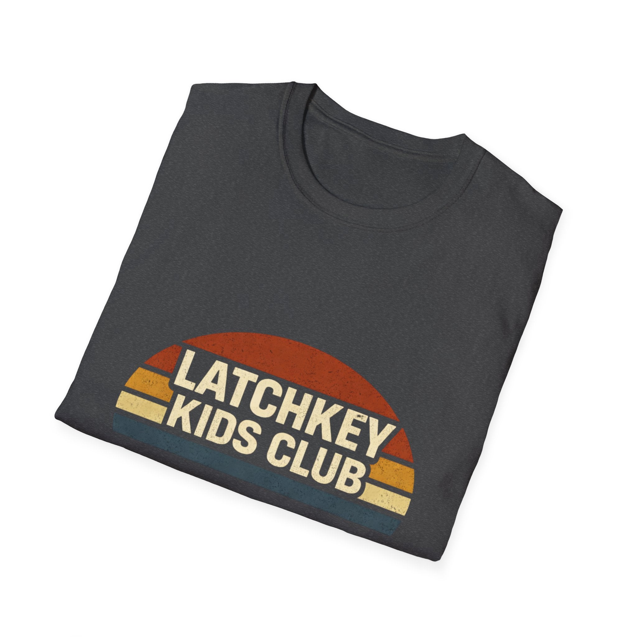 T-Shirt — "Latchkey Kids Club" Retro Sunset Graphic Tee