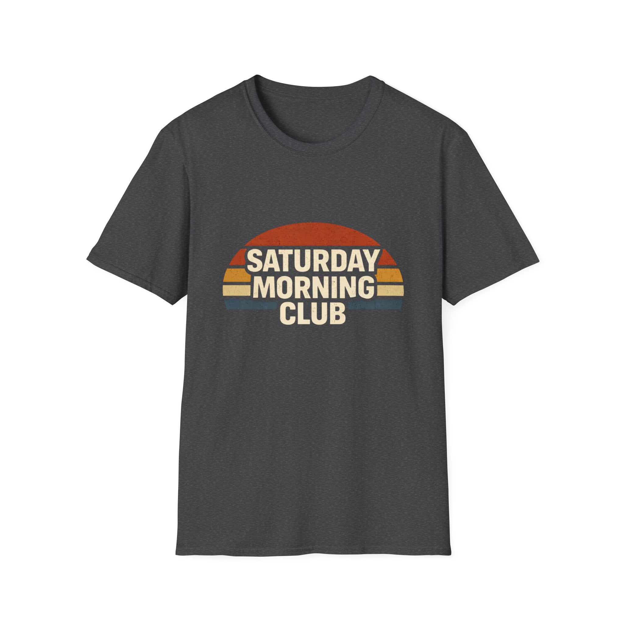 Saturday Morning Club T-Shirt — Retro Vintage Sunrise Graphic Tee
