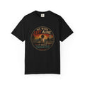 T-Shirt — "We Were Left Alone, It Built Character" Vintage Sunset Graphic