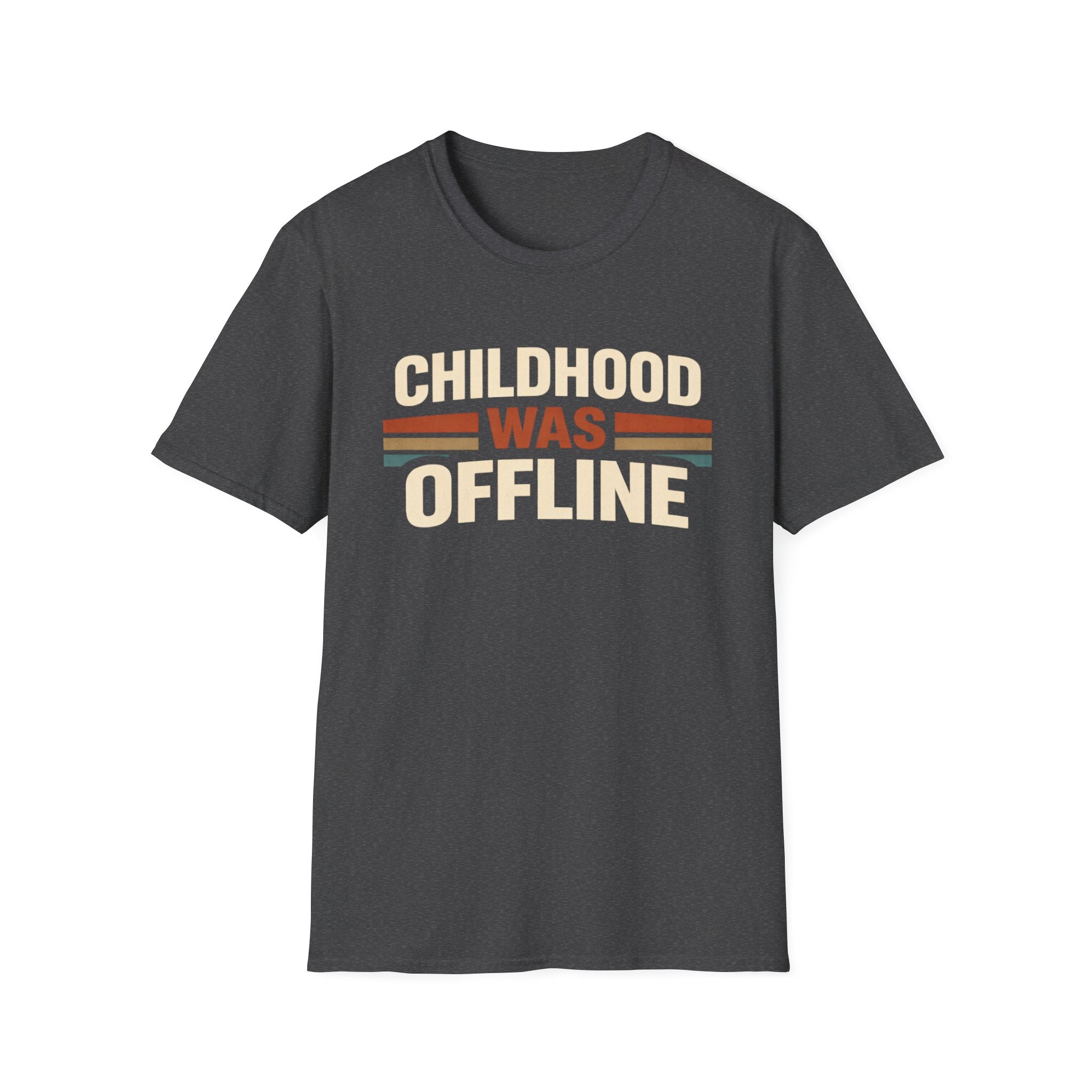 Childhood Was Offline T-Shirt — Retro Vintage '80s Nostalgia Tee
