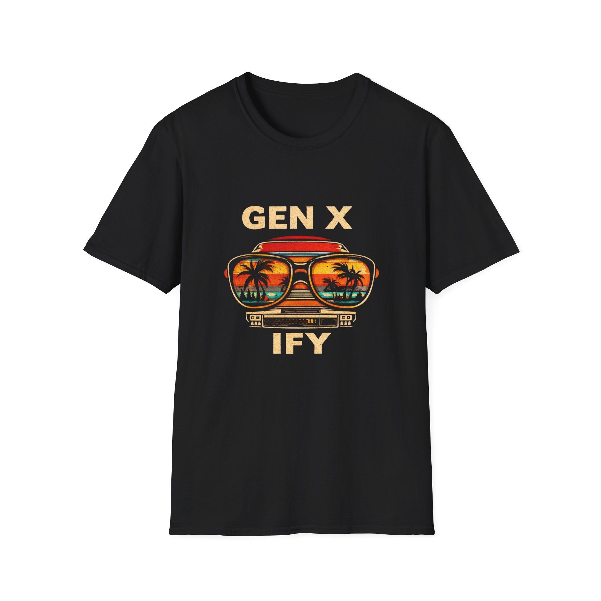Gen X Ify Retro Sunglasses Graphic T-Shirt — Vintage 80s Palm Beach Vibe