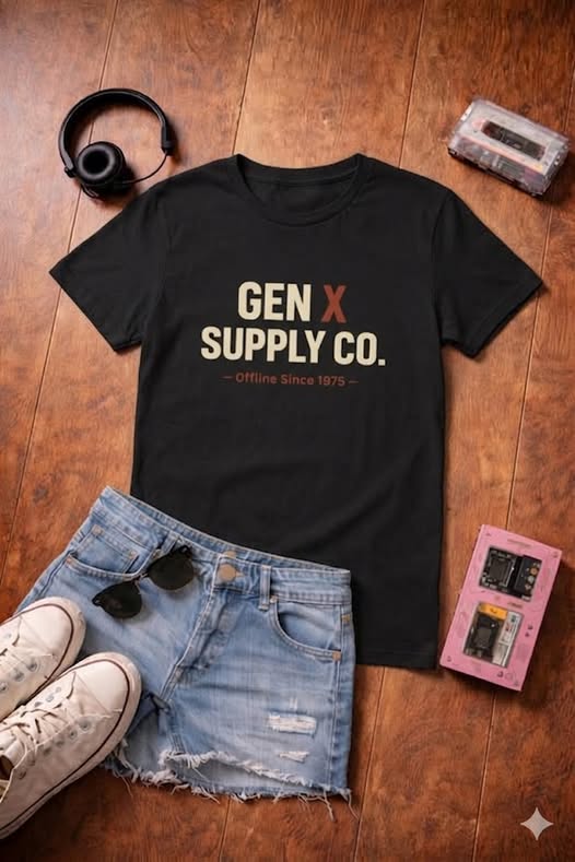 Gen X Supply Co. T-Shirt — Retro Vintage Logo Tee (Official Since 1975s)