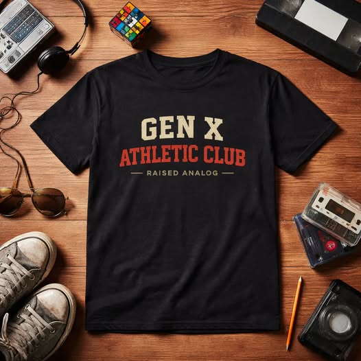 Gen X Athletic Club T-Shirt — Raised Analog Vintage Retro Tee