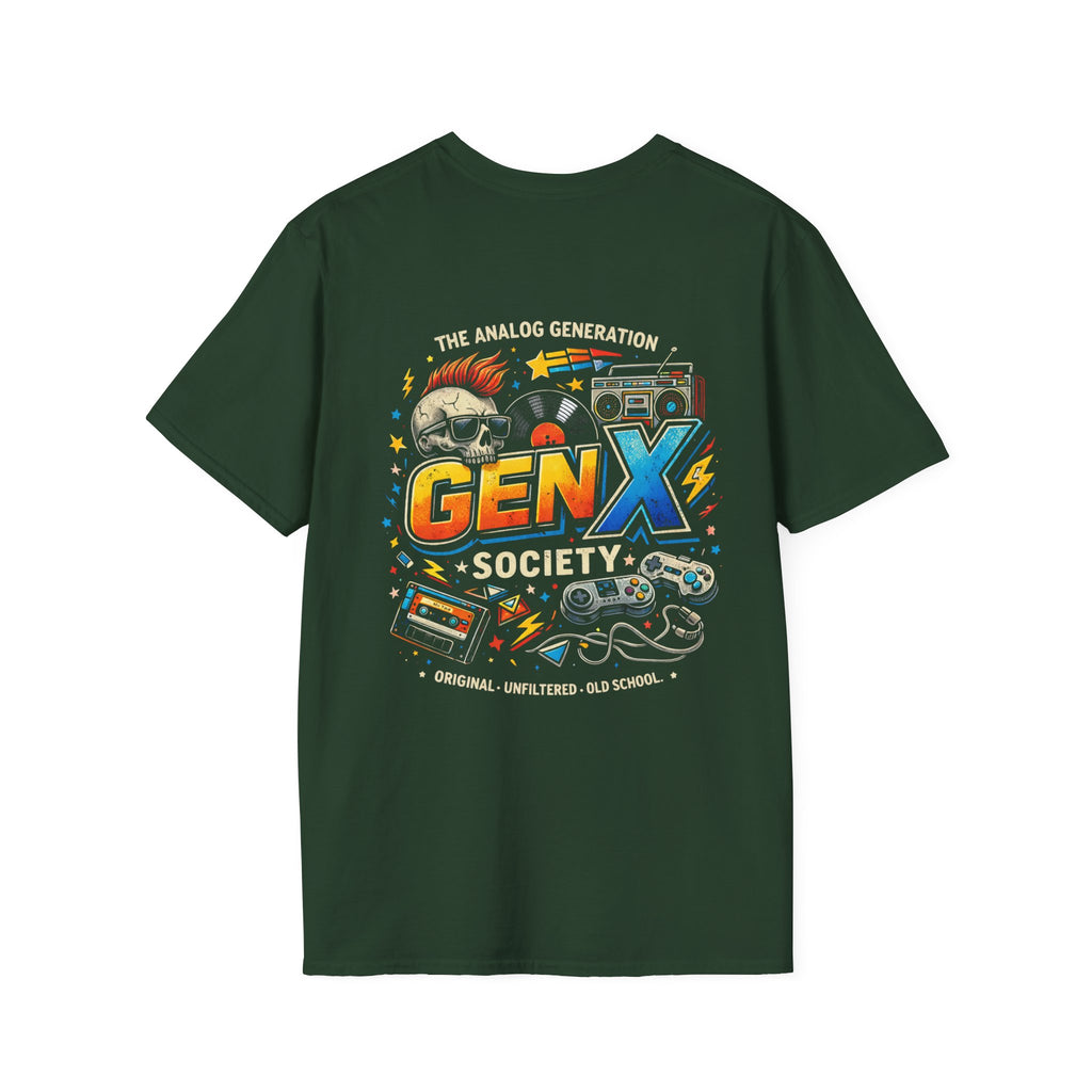 Gen X Society T-Shirt — The Analog Generation Retro 80s Nostalgia Tee