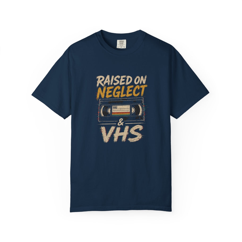 Raised on Neglect & VHS Vintage Graphic T-Shirt