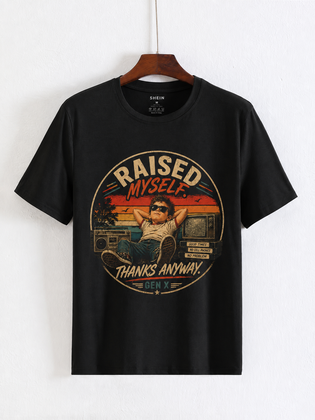 Raised Myself Thanks Anyway Vintage Graphic T-Shirt