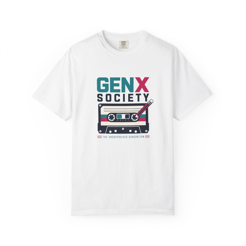 Gen X Society Cassette T-Shirt — Retro 80s Music Tee