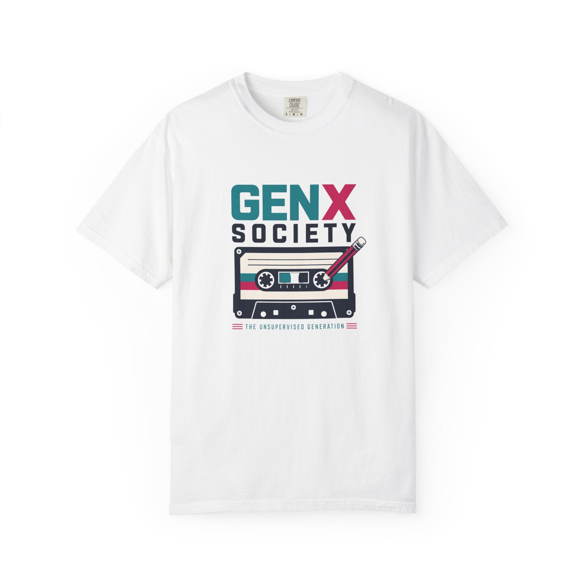 Gen X Society Cassette T-Shirt — Retro 80s Music Tee