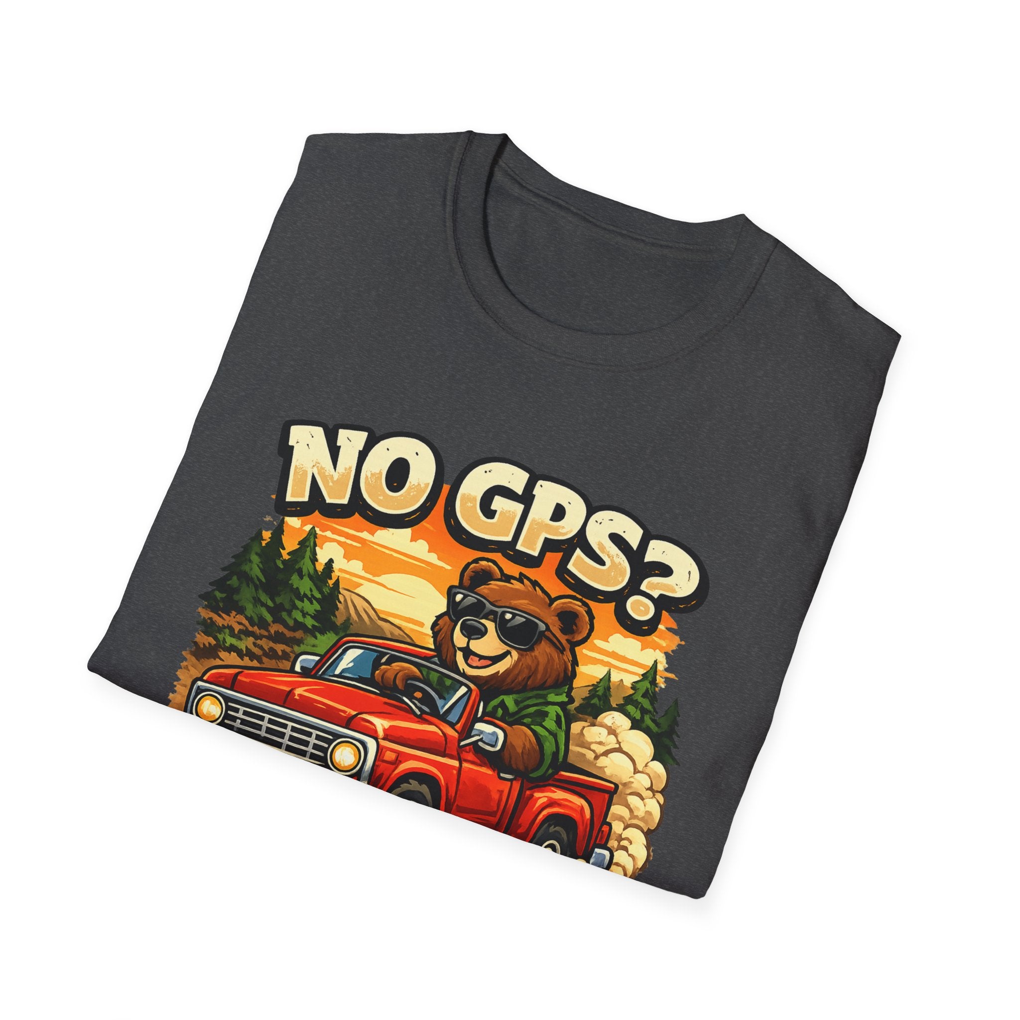 No GPS? No Problem Gen X T-Shirt – Vintage Truck Adventure Tee