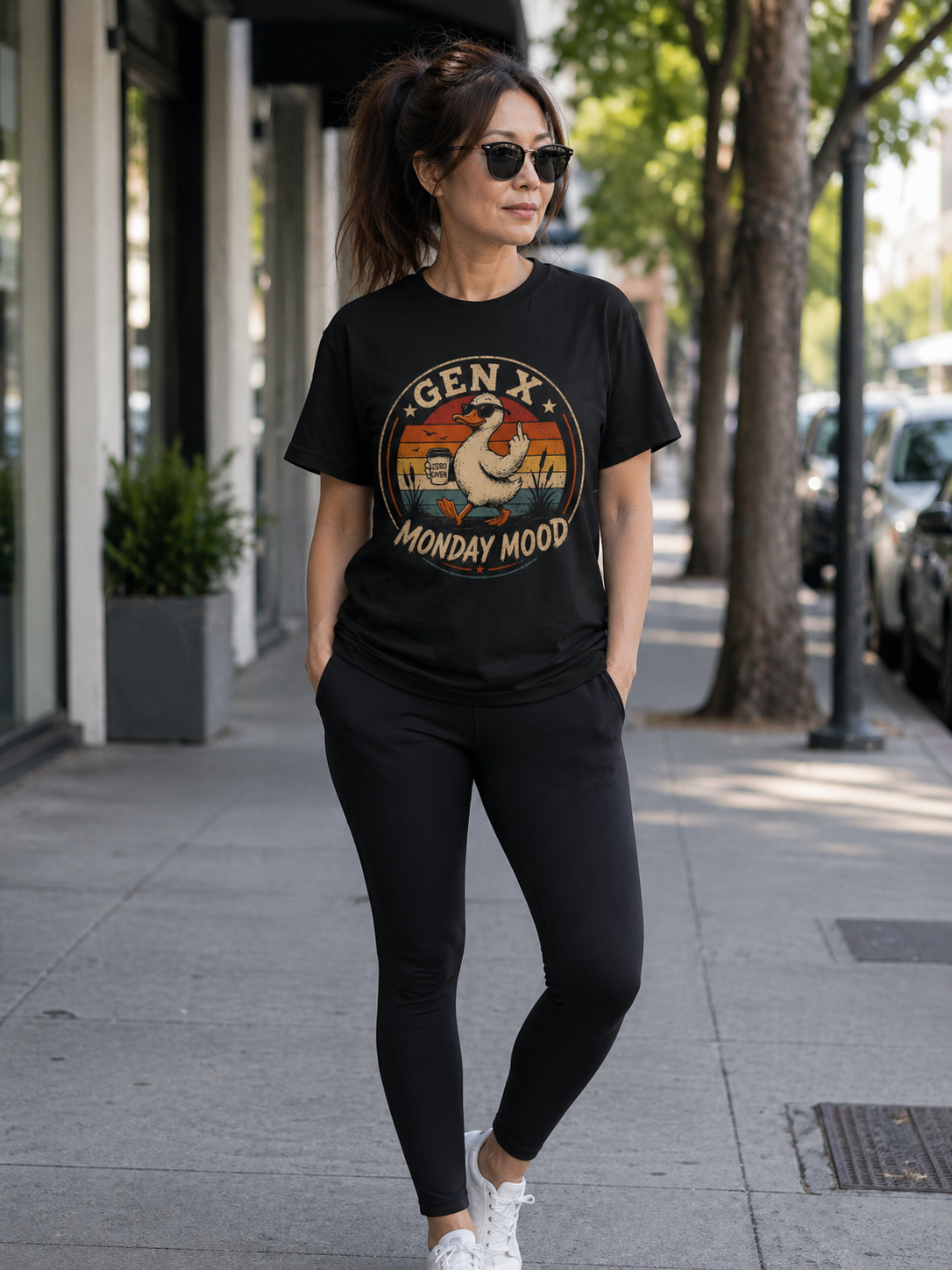 Gen X Monday Mood T-Shirt — Vintage Rooster Retro Graphic Tee