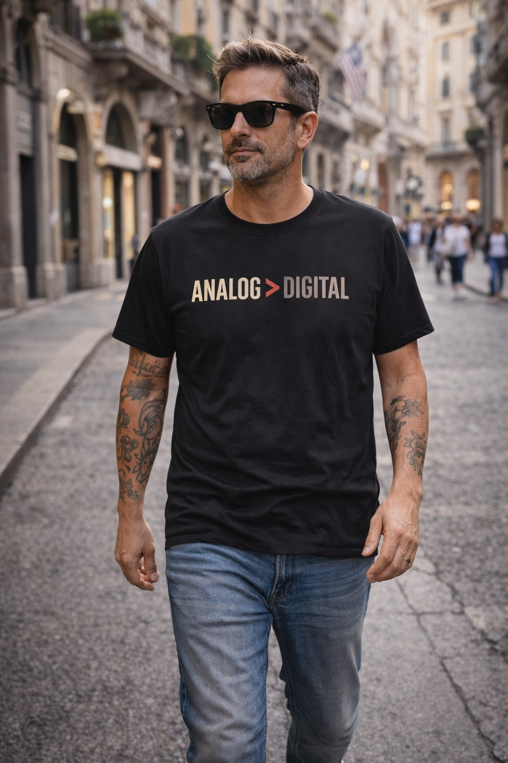 Analog > Digital T-Shirt — Retro Tech Graphic Tee