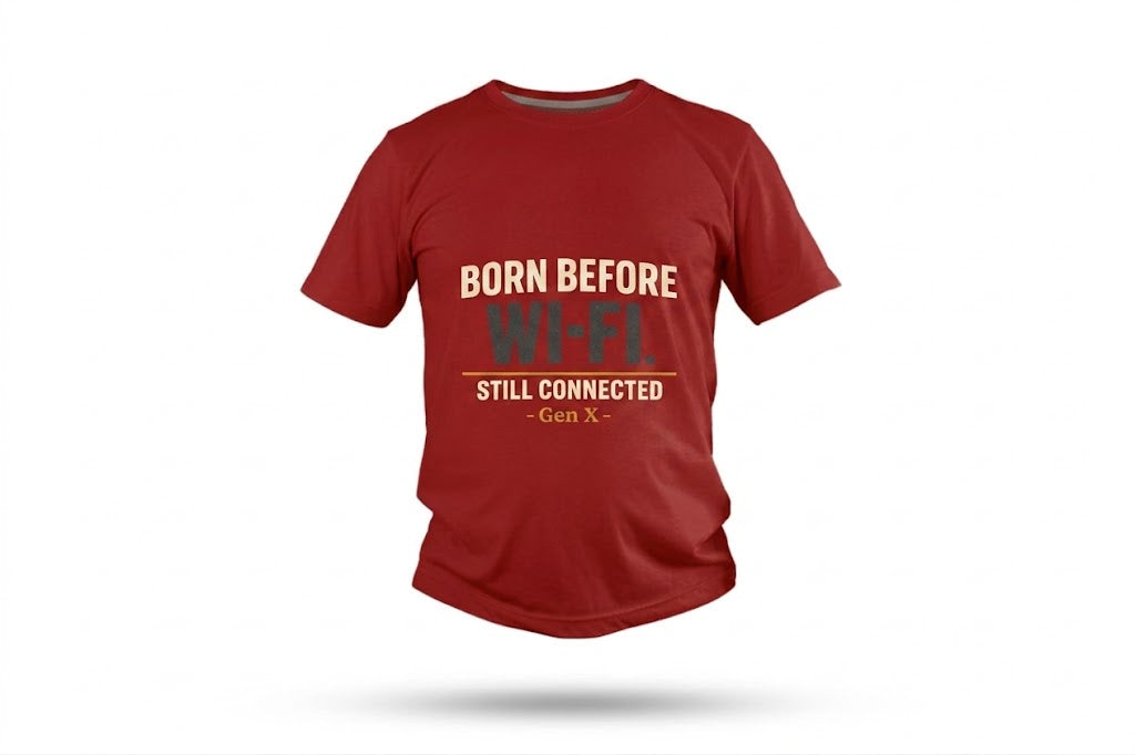 Born Before Wi‑Fi T-Shirt — Still Connected Vintage Retro Tee