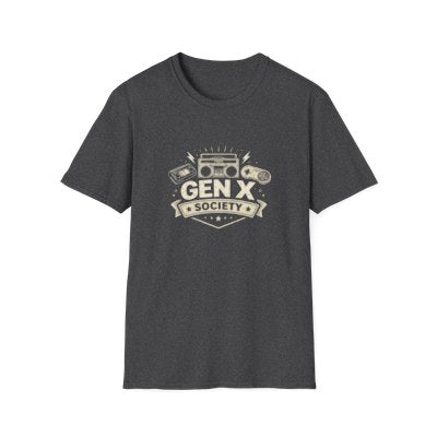 Gen X Society Vintage Boombox T-Shirt — Retro Music Tee